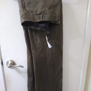 Banana Republic Logan slacks curvy Sz 10 (olive/black herringbone) machine wash